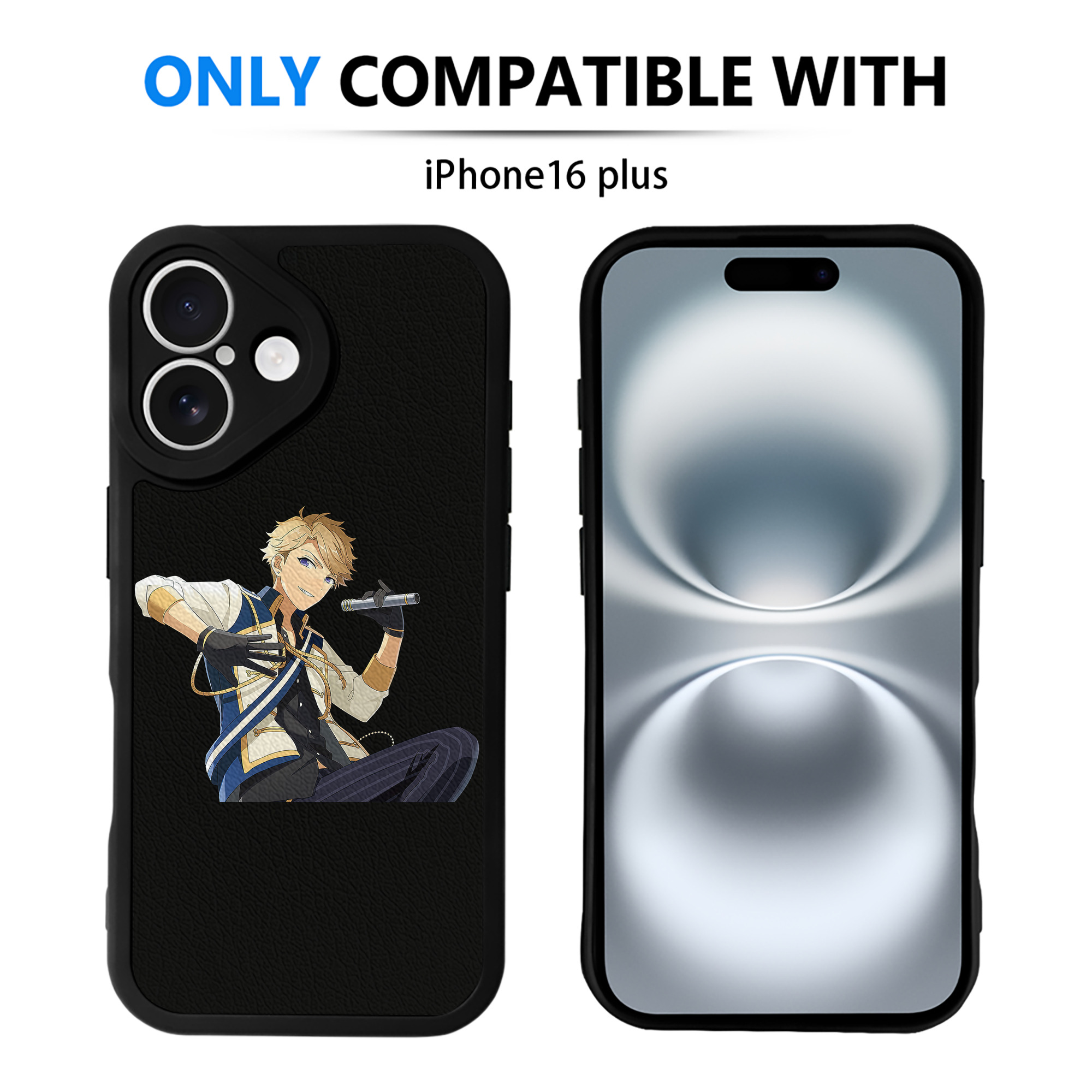 （画像用） あんさんぶるスターズ! Ensemble Stars 【iPhone 16シリーズ対応】シリコンスマホケース（レザー調） 材質：シリコン